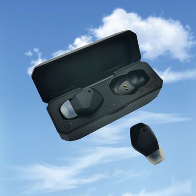 Automatic Echo Suppression Hearing Loss Medical Devices Black Rechargeable In Canal Hearing Aids