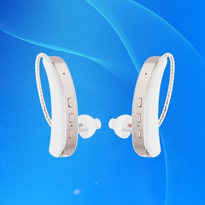 Rechargeable Hearing Aid Digital Monaural Bte Golden 4.2g Hearing Aids With Noise Reduction