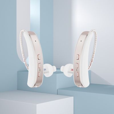 BTE RIC Digital Ear Machine  Golden Single Hearing Aid With Noise Reduction