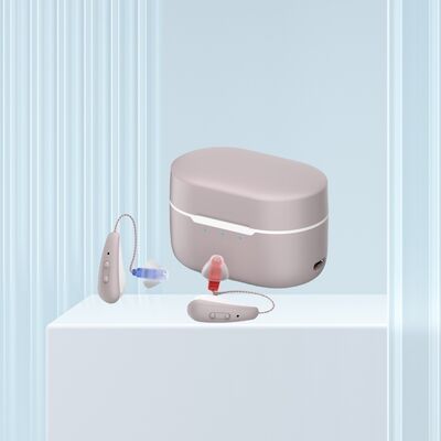 Touch Induction OTC Hearing Aids 4 Programs Rechargeable Lithium-ion Polymer Battery Digital Hearing Amplifier