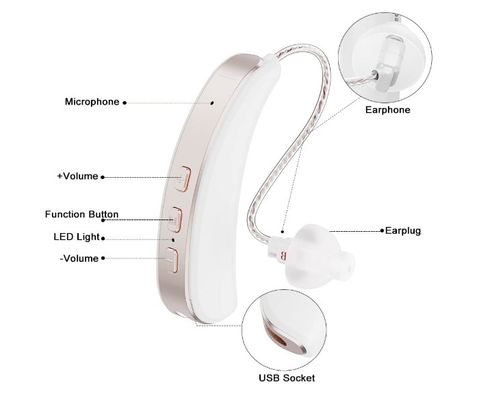 Clear Sound Rechargeable Hearing Aid With Howling And Echo Suppression