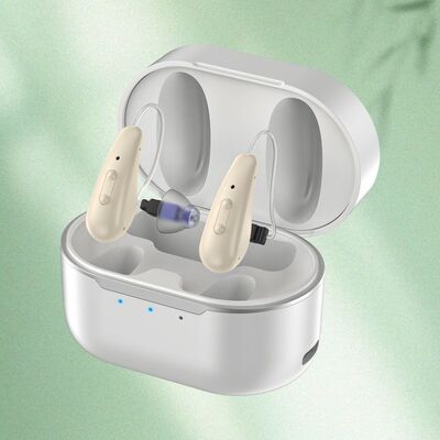 5 Levels OTC Hearing Aids BTE Type Incorporating 16 Channels to Enhance Hearing Performance and Reduce Background Noise