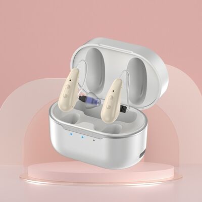 ROHS Certified OTC Hearing Aids Touch Induction Type Operating Mode in Beige or Custom Colors Suitable for Hearing Needs