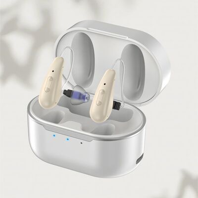 Hearing Impaired Amplifier Portable Sound Amplifier Device with Adjustable Volume Control and Audio for Enhanced Hearing Ability